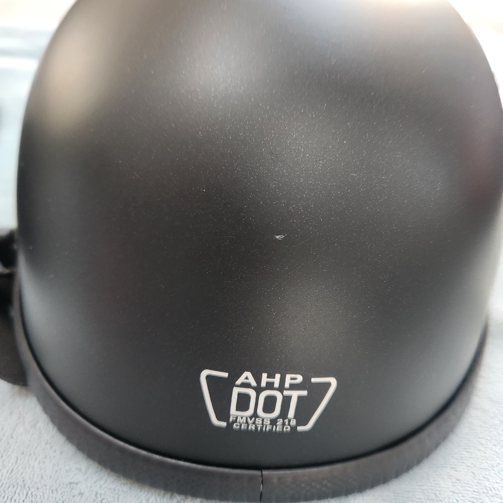 Black AHP DOT Certified Helmet